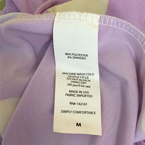 LULAROE AZURE skirt in purple & white polka dots, size medium - Picture 12 of 12